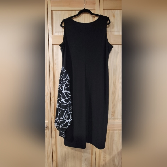 Dennis Basso Black and White Dress Size XLP - Picture 6 of 6